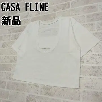 CASA FLINE 백 오픈 루즈핏 상의 새상품 화이트