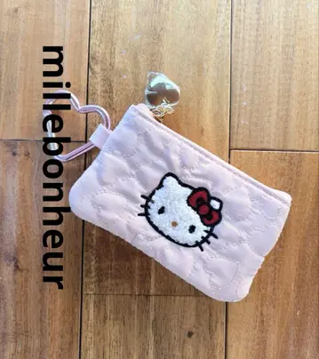 완판 millebonheur 키티 파우치 밀보누르 하트 자수 파우치