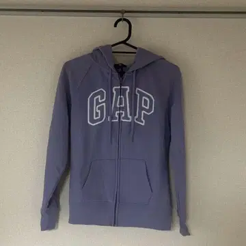 GAP 퍼플 후드 부착 지퍼 후드티 XS