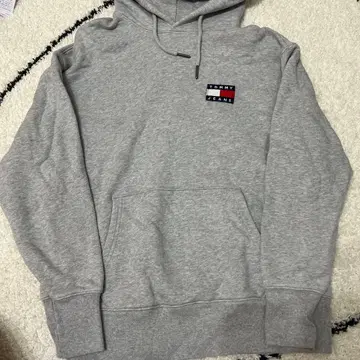 TOMMY JEANS 그레이 후드티 M