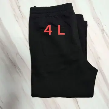 UNIQLO 4L 블랙 맨투맨 와이드 팬츠