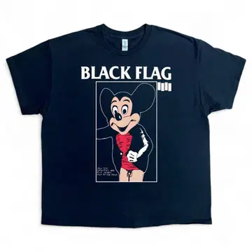 BLACK FLAG 미키 노무라 쿤이치 [ XL 사이즈 ] T셔츠 블랙