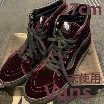 반스 벨벳 하이컷 스니커즈 27cm 미사용
