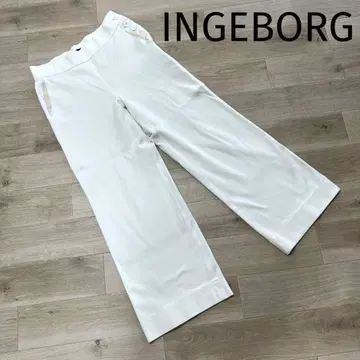 [ 새상품급 ] INGEBORG 사이드 버튼 와이드 팬츠