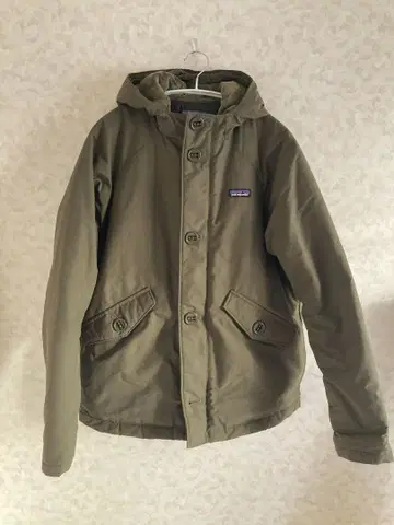 Patagonia 후드 부착 자켓 올리브 그린 보이즈 사이즈 XXL