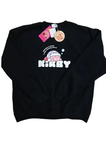 LL 별의 커비 커비 트레이닝복 맨투맨 블랙 컬러