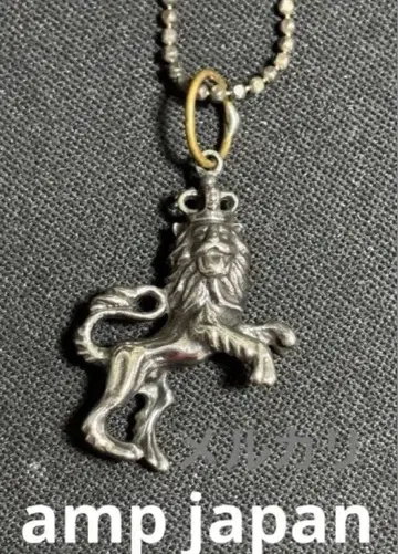 amp japan 라이온 참 실버 925 목걸이 앰프 재팬