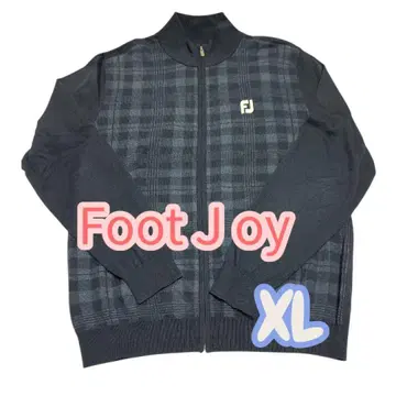 FJ 체크 무늬 집업 자켓 네이비