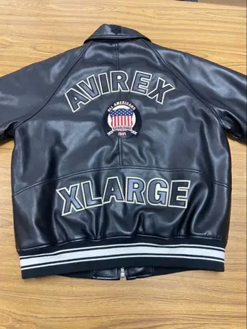 AVIREX x XLARGE 콜라보 가죽 자켓