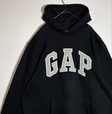 GAP 갭 빅 사이즈 자수 로고 속기모 후드티