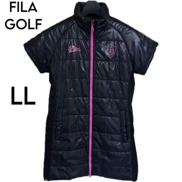 휠라골프 하프 슬리브 나일론 충전솜 원피스 자켓 블랙 LL