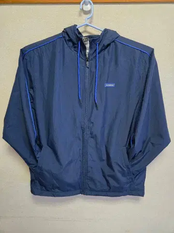 new balance 네이비 후드 부착 윈드 자켓 XL