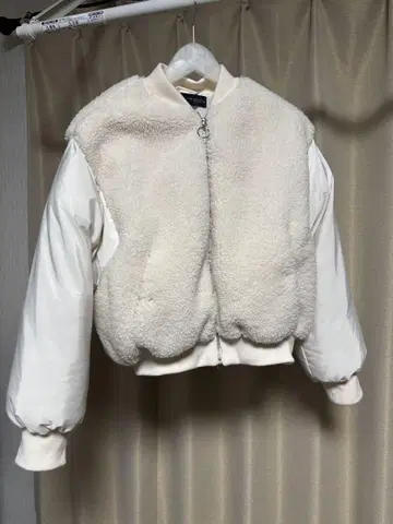 ZARA 보아 자켓 XS 화이트