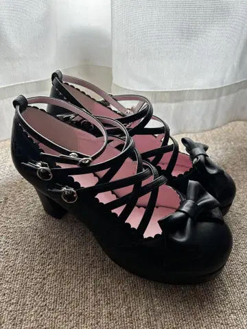 베이비 허니 크로스 신발 블랙 컨디션 최상