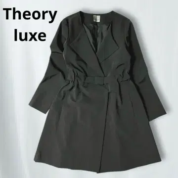 띠어리 럭스 Theory luxe 벨트 트렌치코트 블랙