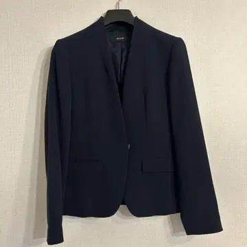 allureville 노카라 자켓 네이비