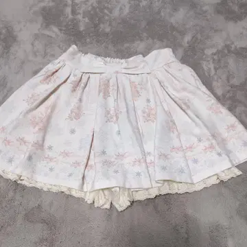 LIZ LISA 꽃무늬 플레어 스커트 숏팬츠 세트