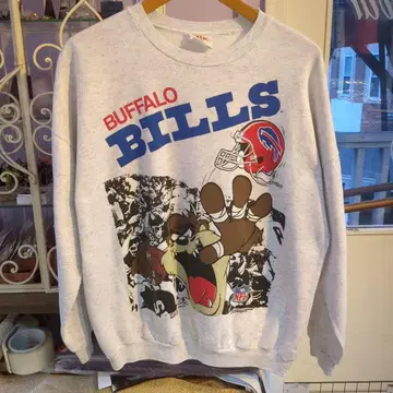 NFL Buffalo Bills 맨투맨 트레이닝복 그레이