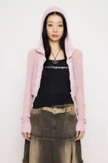 LAGUA GEM LOOSEY 후디 상의(니트)