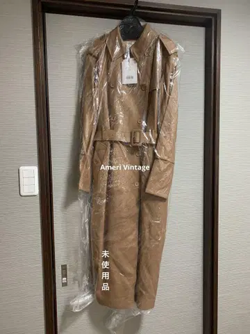 미사용품 Ameri vintage BACKPLEATSTRENCH