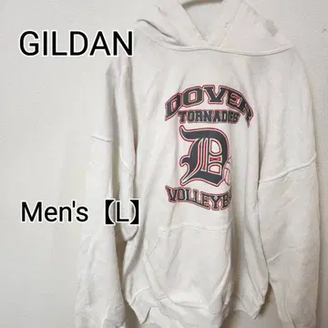 z270 [GILDAN] 프린트 후드티 (남성용 L) 화이트