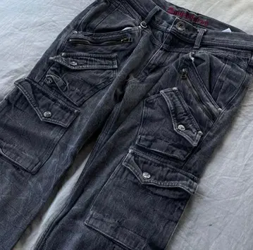 gimmick cargo denim black