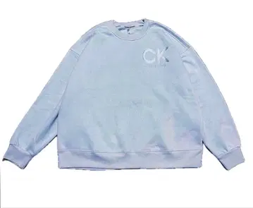 CK 그레이 로고 맨투맨