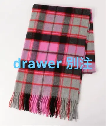 drawer 별주 존스톤즈 캐시미어 스톨 핑크