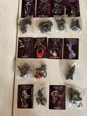 FF 크리처 피규어 메탈릭 버전 9개 세트