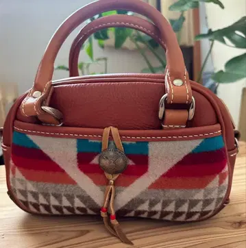 [ 미사용 ] 가죽 미니 보스턴 백