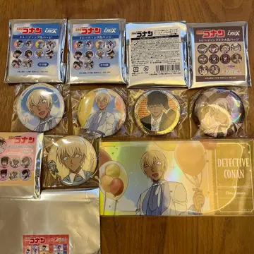 명탐정 코난 아무로 토오루 세트 캔뱃지 크랙스 캐릭터 배지 컬렉션