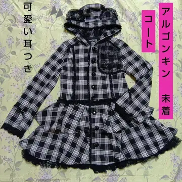 알곤킨 체크 무늬 코트