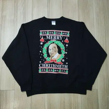 마이크 타이슨 MERRY CHRITHMITH 크리스마스 맨투맨