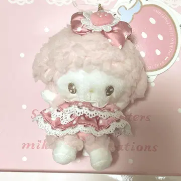 택 포함 새상품 미코 산리오 팝업 봉제 인형 키링 피아노짱