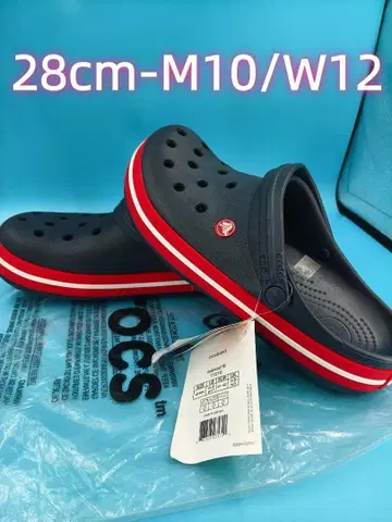 Crocs 클로그 샌들 28cm 네이비/레드