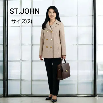 새상품급 ST.JOHN 더블 브레스트 자켓/코트