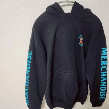 z274 MERCHANDISE 프린트 후드티 블랙 XL 상당