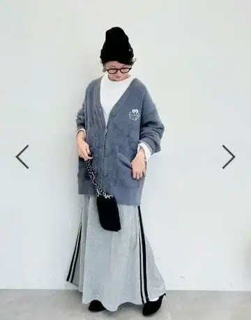 니코앤드 토끼 벨루어 라인 스커트
