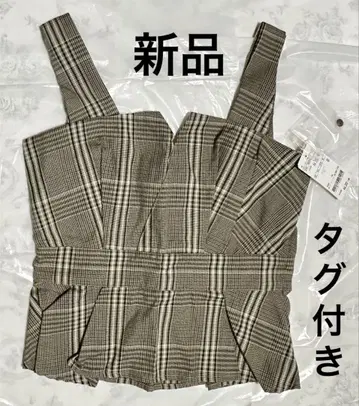 [ 새상품 ] 뷔스티에 체크 무늬 택 포함 archives