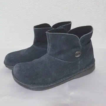 레어 버켄스탁 숏부츠 스웨이드 보아 네이비 24cm