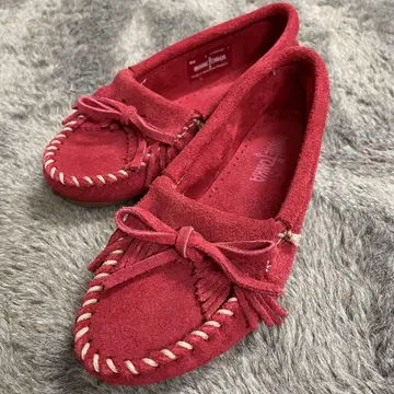 MINNETONKA 레드 모카신 5