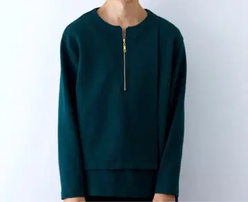 레어 cullni 17AW studious 별주 하프 지퍼 니트