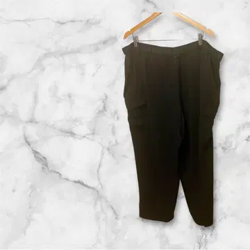 블랙 와이드 팬츠 폴리에스테르