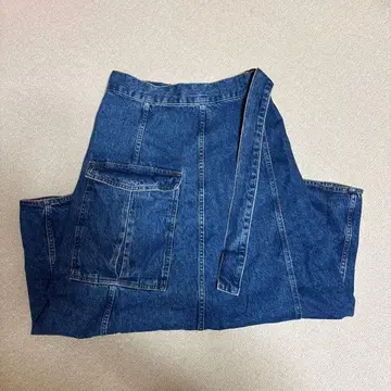 가격 인하 데님 롱 스커트