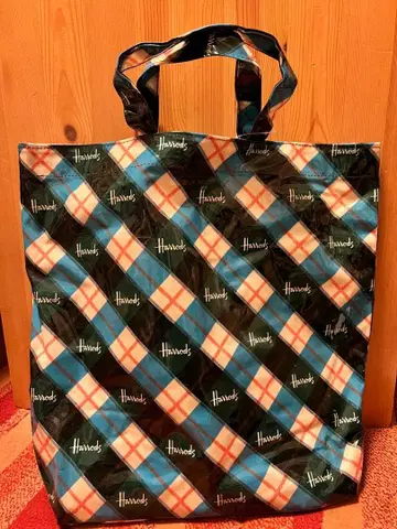 Harrods 체크 무늬 토트백 대