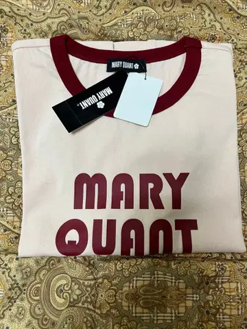 MARY QUANT 레트로 로고 링거 빈티지 T셔츠