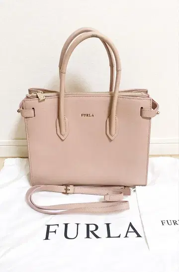 FURLA PIN 훌라 핸드백 가죽 숄더백 핑크
