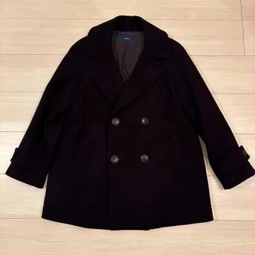 [ SHIPS ] 네이비 컬러 피 코트
