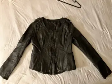 moussy 블랙 가죽 자켓 사이즈 1