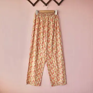 Vintage Floral Cotton Easy Pant